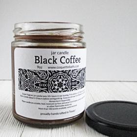 Black Coffee Jar Candle